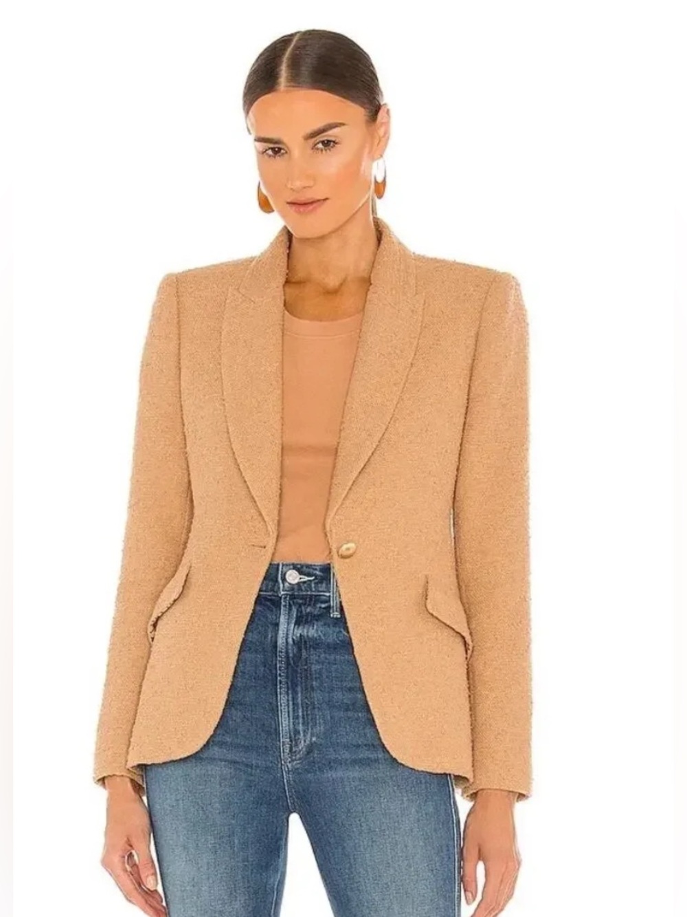 L’Agence Chamberlain blazer jacket camel